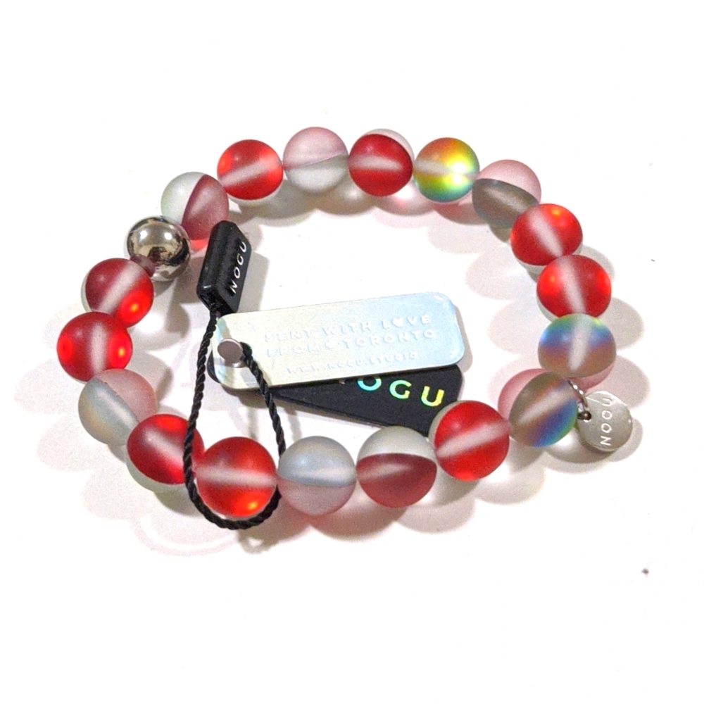 Nogu Pomegranate Mermaid Glass Statement Bracelet